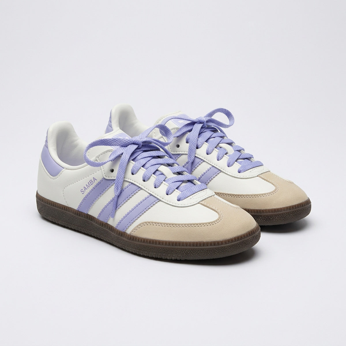 Par de Adidas Samba Blanco Lila