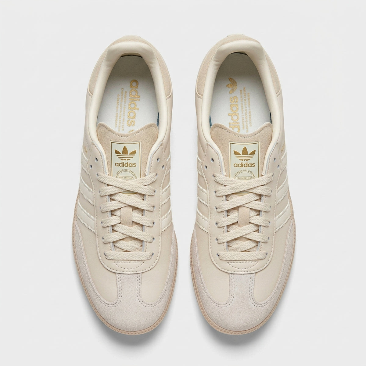 Adidas Samba Crema vista desde arriba