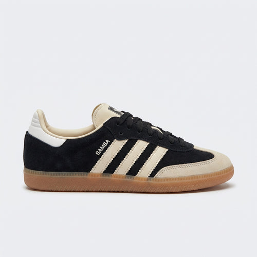 Adidas Samba Negro Crema vista lateral