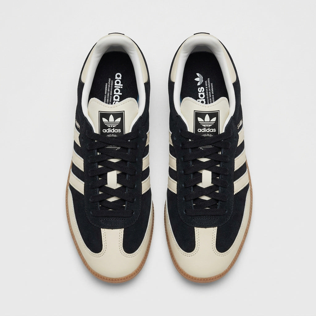 Adidas Samba Negro Crema vista desde arriba