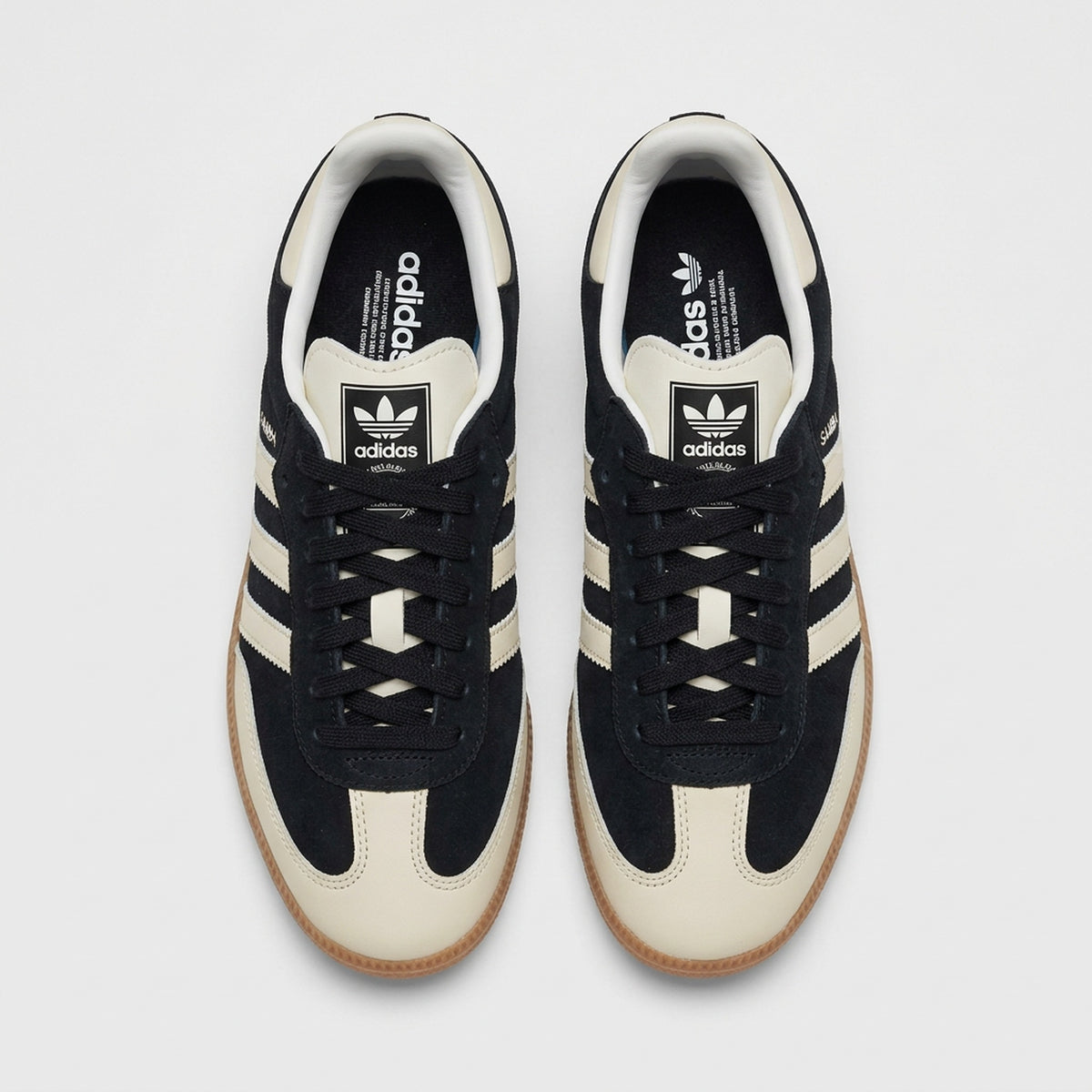 Adidas Samba Negro Crema vista desde arriba
