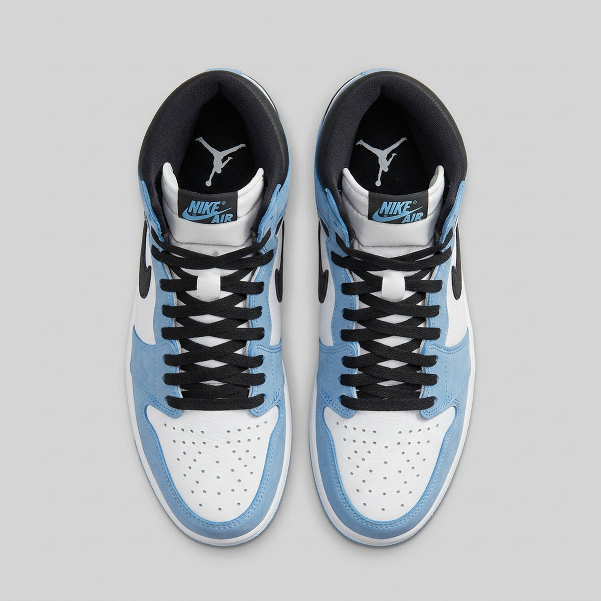 Nike Air Jordan 1 High OG University Blue - vista superior