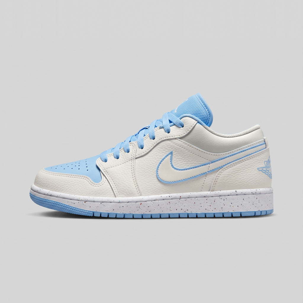 Nike Air Jordan 1 Low Blanco Azul Cielo vista lateral izquierda