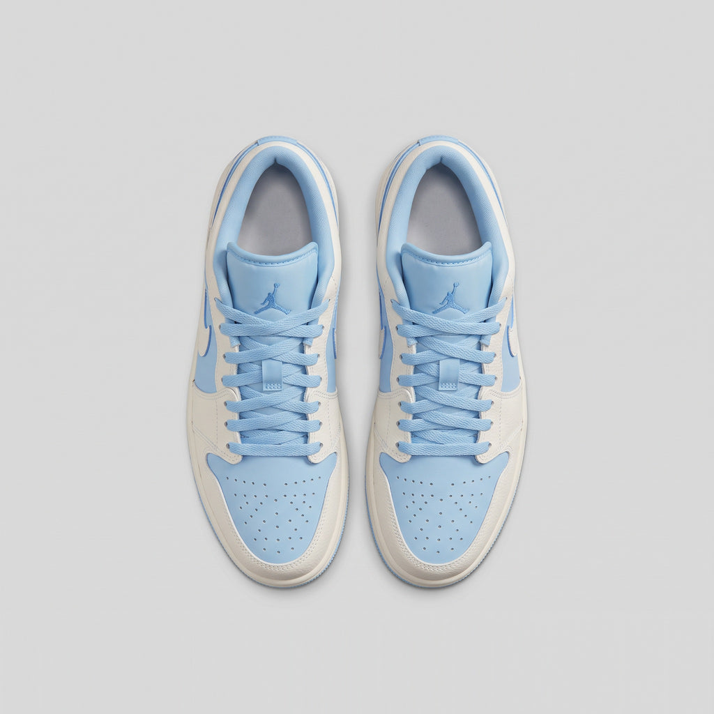 Nike Air Jordan 1 Low Blanco Azul Cielo vista superior