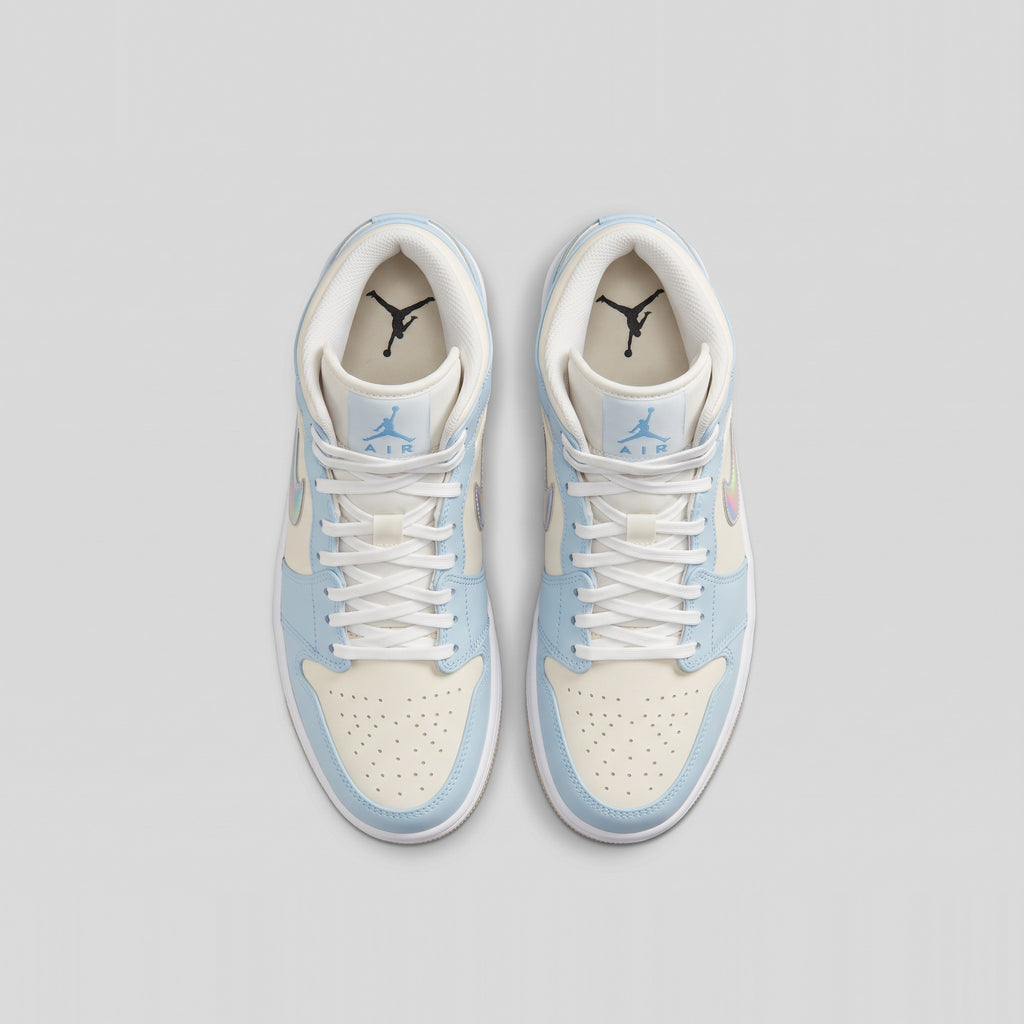 Nike Air Jordan 1 Mid Azul Cielo Iridiscente - vista superior