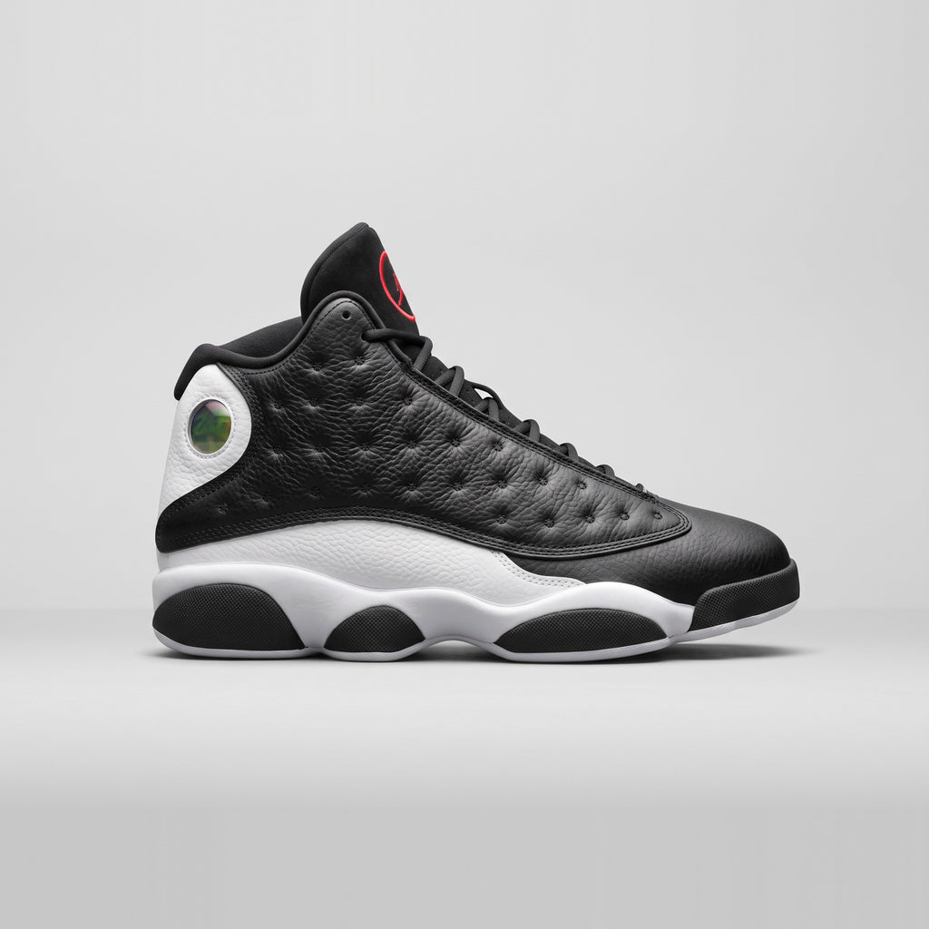 Nike Air Jordan 13 Retro Negro Blanco - vista lateral derecha
