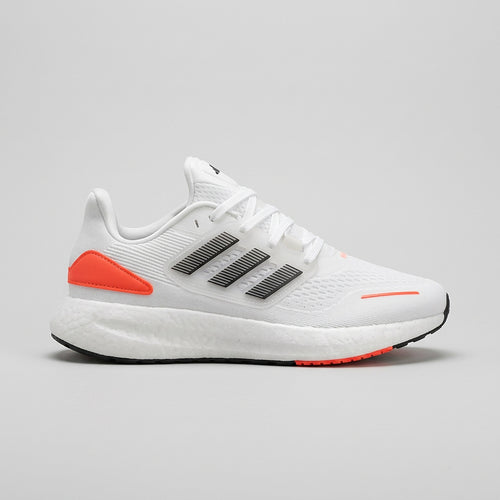 Adidas Pureboost Blanco Naranja vista lateral