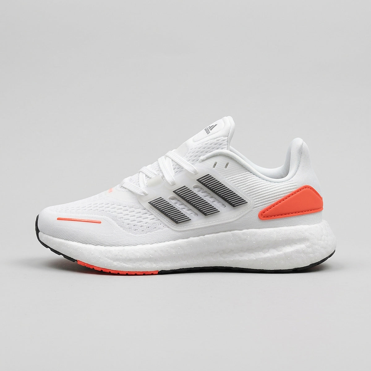 Adidas Pureboost Blanco Naranja vista lateral izquierda
