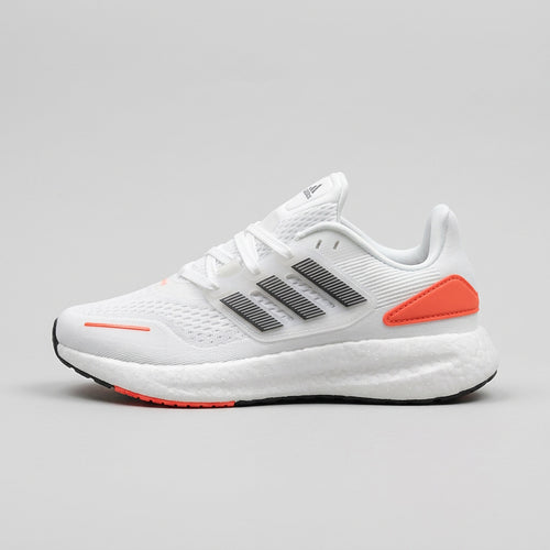 Adidas Pureboost Blanco Naranja vista lateral izquierda