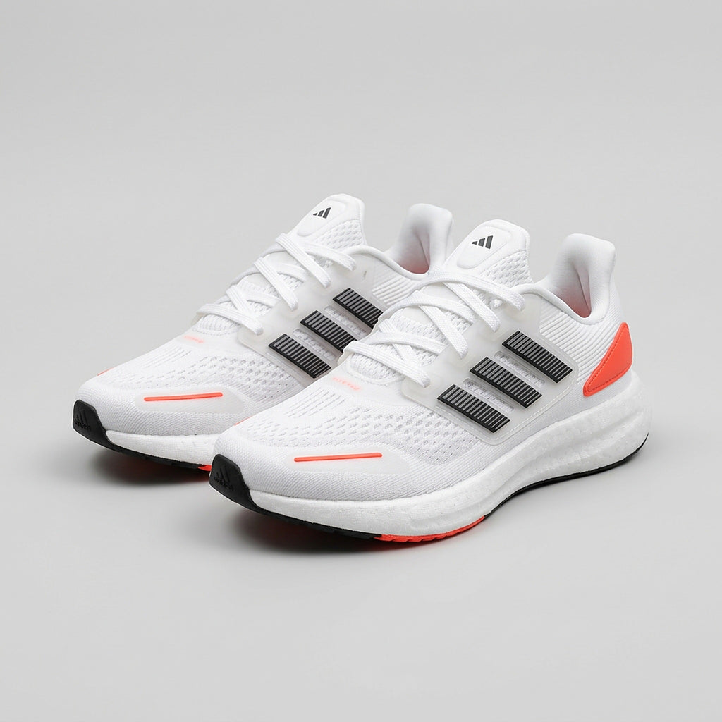 Par Adidas Pureboost Blanco Naranja