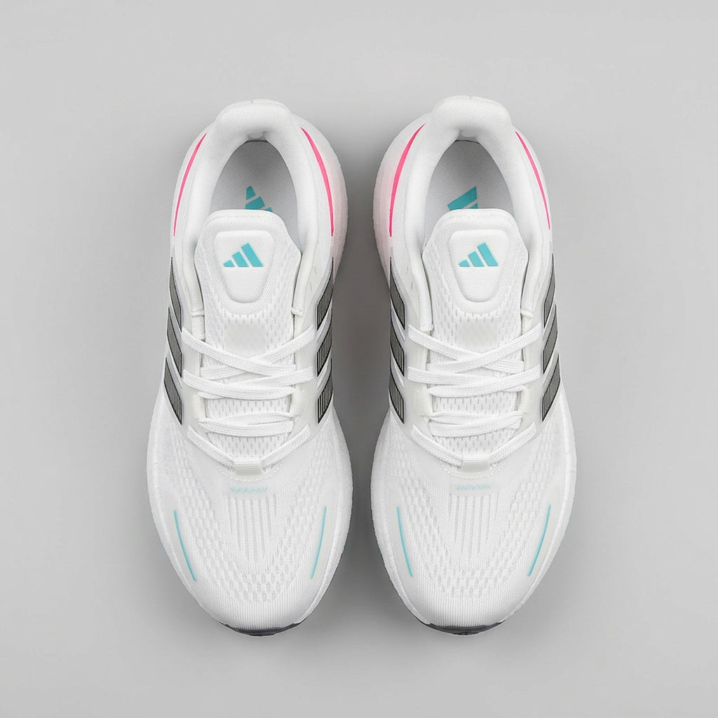 Adidas Pureboost Blanco Rosado vista superior