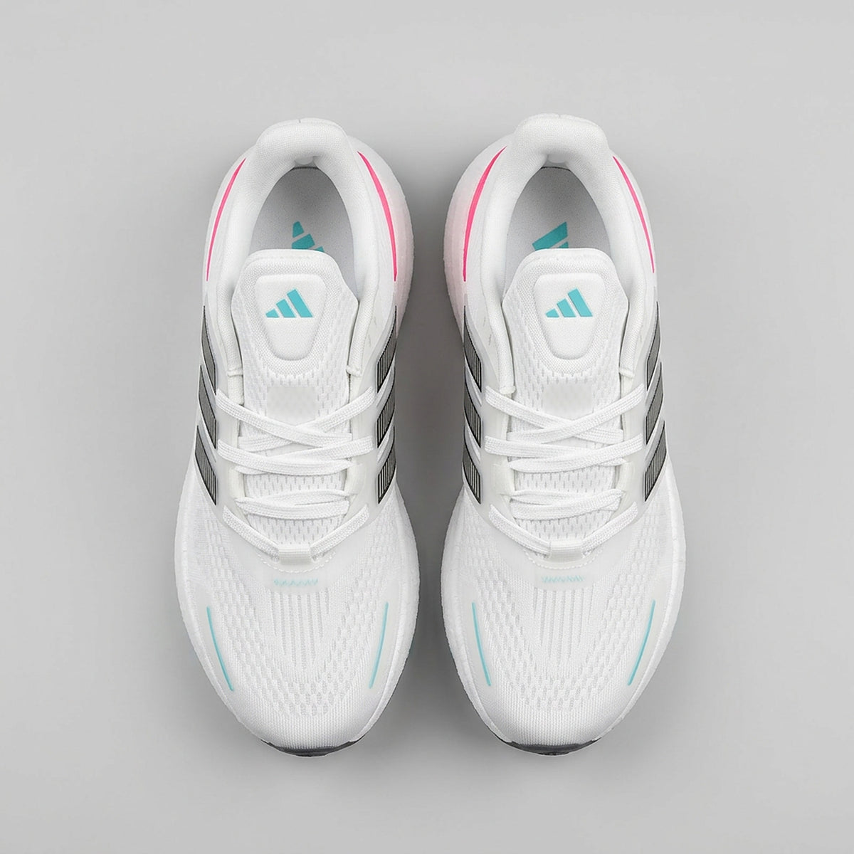 Adidas Pureboost Blanco Rosado vista superior