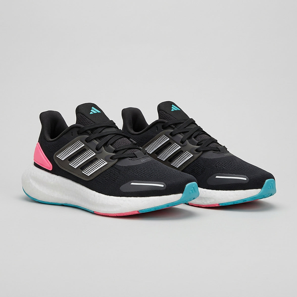 Par Adidas Pureboost Negro Rosado