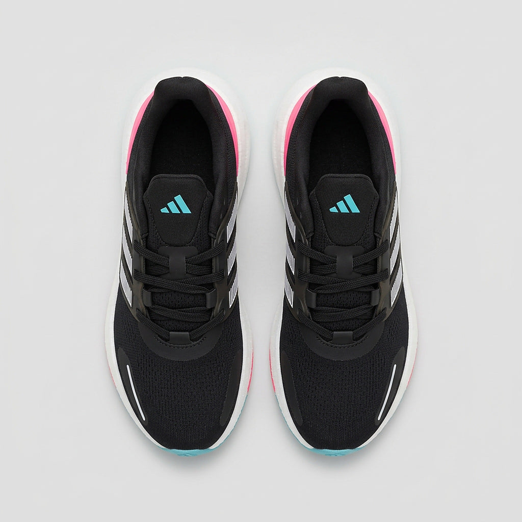 Adidas Pureboost Negro Rosado vista superior