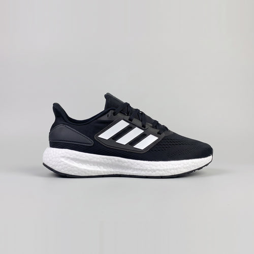 Adidas Pureboost Negro Blanco vista lateral