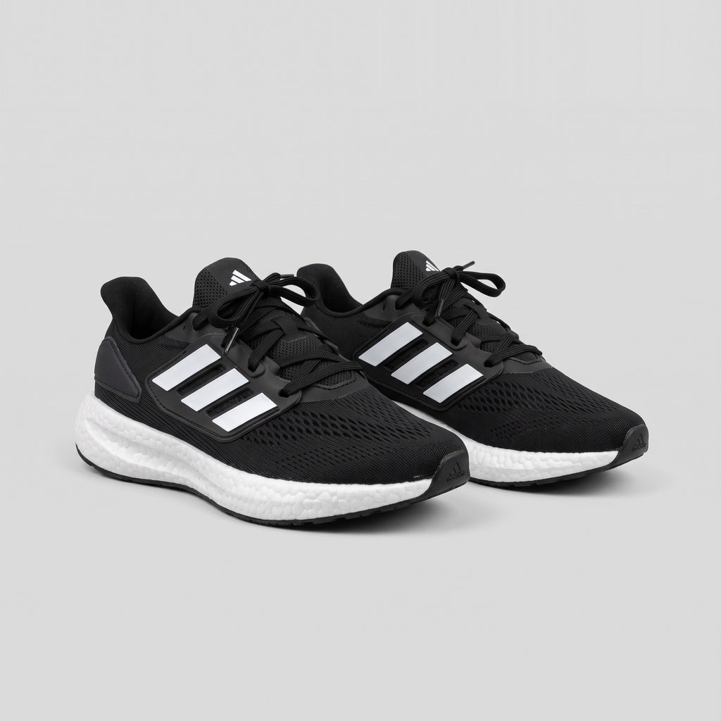 Par Adidas Pureboost Negro Blanco