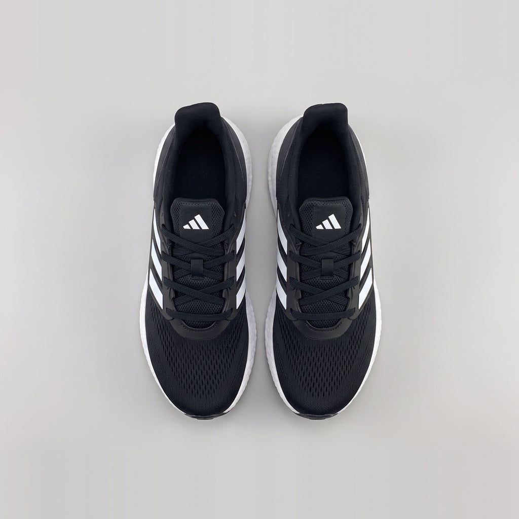 Adidas Pureboost Negro Blanco vista superior