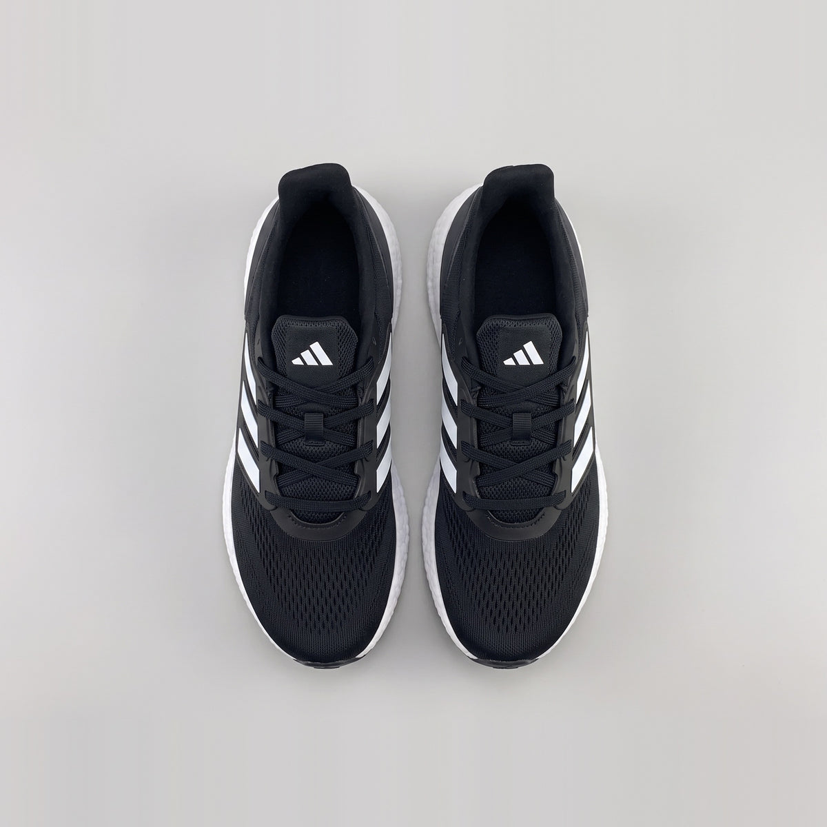 Adidas Pureboost Negro Blanco vista superior