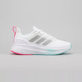 Adidas Runfalcon Blanco Plata Rosado vista lateral