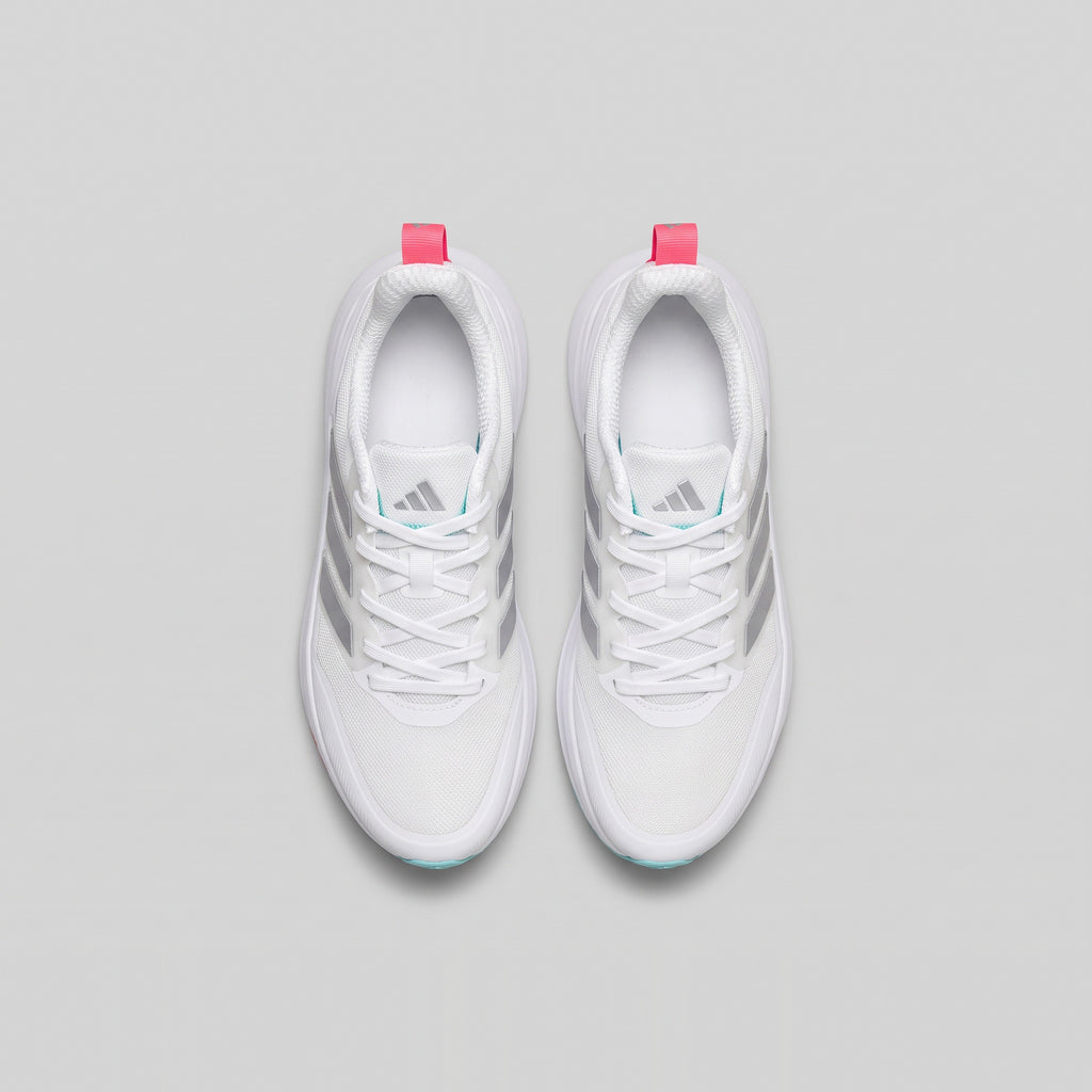 Adidas Runfalcon Blanco Plata Rosado vista superior