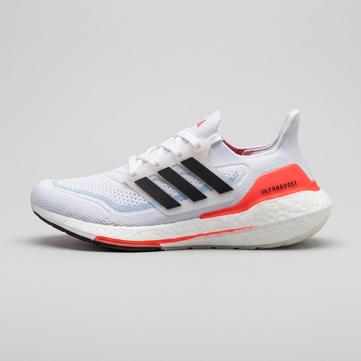 Adidas Ultraboost Light Blanco Rojo vista lateral izquierda