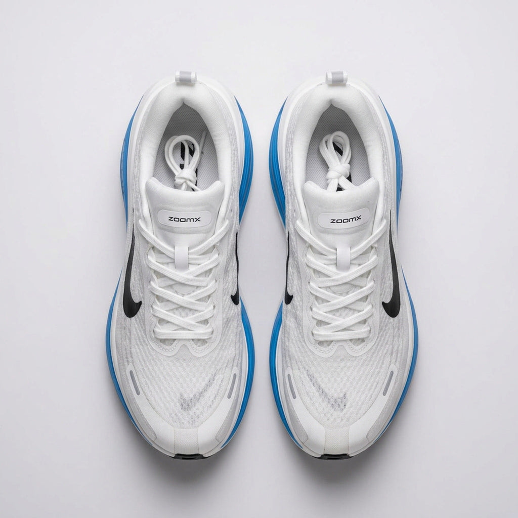 Nike Vomero Blanco Azul vista desde arriba