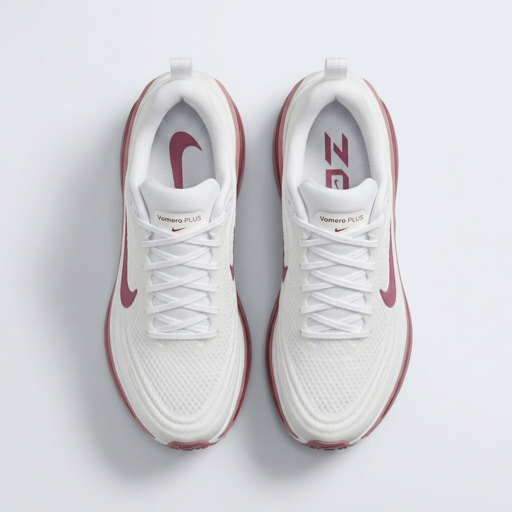 Nike Vomero Plus Blanco Frambuesa vista desde arriba